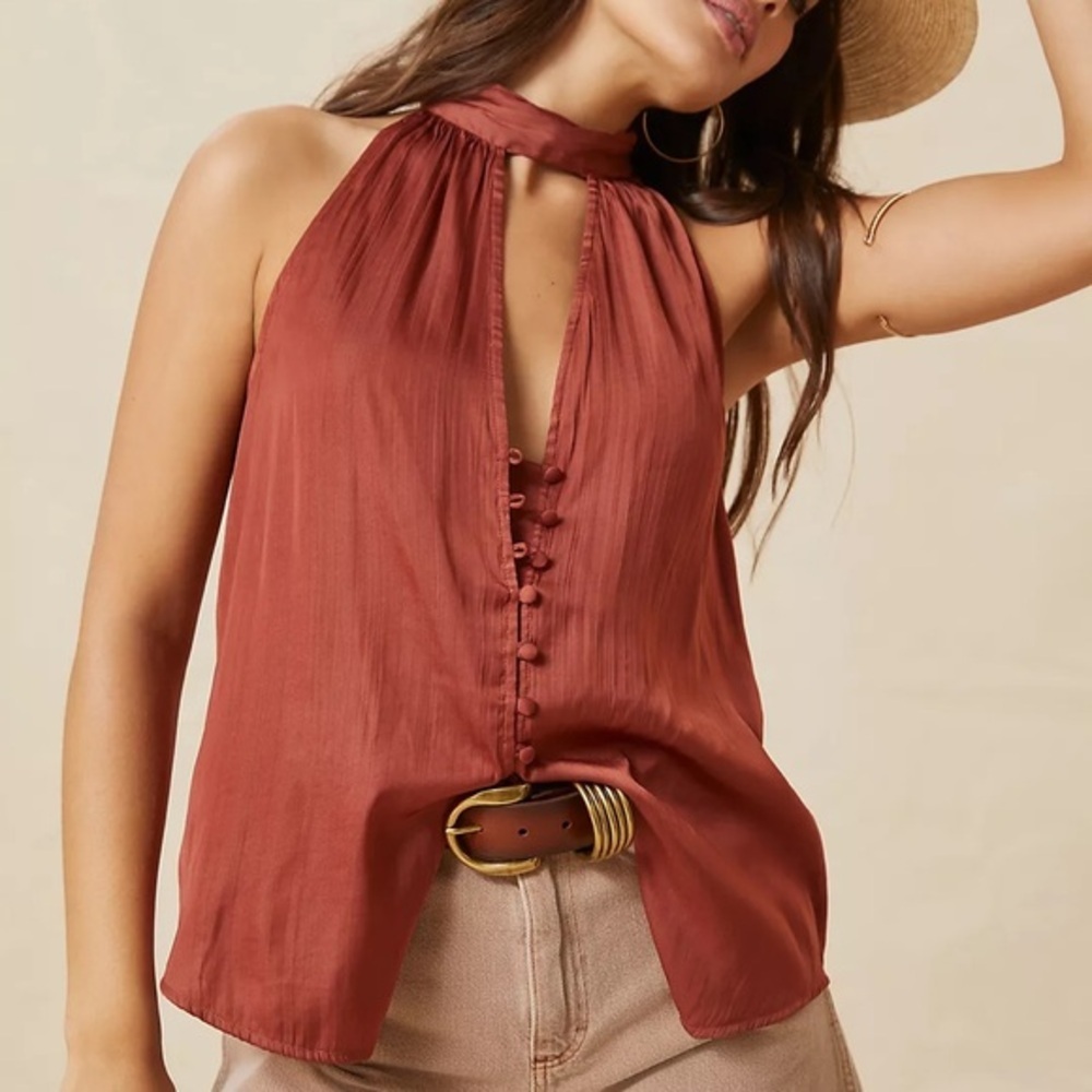 Cutout Halter Top